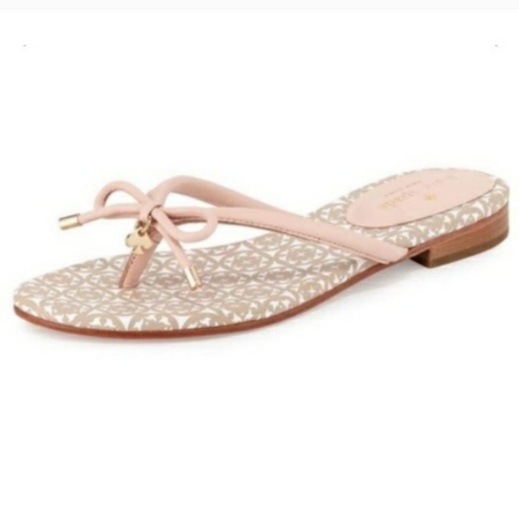 KATE SPADE mystic blush leather sandals size 8